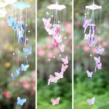 Load image into Gallery viewer, Lucky Butterfly Hanging Wind Chime Bell Garden Decoration Ornament Gift Home Decoration Fashion  High-end Gift Butterfly Gift Grandmother Gift Mother Gift Birthday Gift Festival Gift Witness Friendship Outdoor Wind Chime Garden Decor

