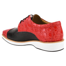 Load image into Gallery viewer, Lucky mens oxford croco lizard print casual shoes
