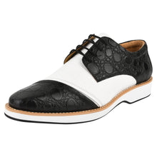 Load image into Gallery viewer, Lucky mens oxford croco lizard print casual shoes
