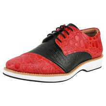 Load image into Gallery viewer, Lucky mens oxford croco lizard print casual shoes
