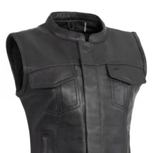 Load image into Gallery viewer, Ludlow Women's Motorcycle Leather Vest
