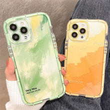 Load image into Gallery viewer, Luminous Art Abstract Phone Case For iPhone 13 12 11 Pro Max Transparent Silicone Shockproof Bumper Cover  Floral Girly Transparent Phone Case Glow In Dark iphone case
