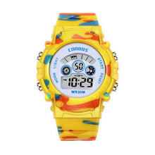 Load image into Gallery viewer, Luminous Camouflage Kids Watches LED Colorful Flash Digital Waterproof Alarm Date Week Digital Sport Watch For Boys Girls Kid Waterproof Electronic Multi Function Casual Outdoor Watches
