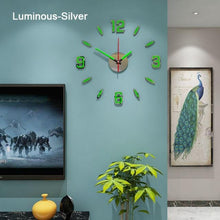 Load image into Gallery viewer, Luminous Clock Home Simplicity Silent Fashion Wall Clock Analog Timekeeper for Home Living Room Bedroom Office Battery-Powered Modern House Decoration Silent Clock Decor with Number Sticker  Living Room Creative Wall Stickers Bedroom Wall Clock

