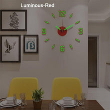 Load image into Gallery viewer, Luminous Clock Home Simplicity Silent Fashion Wall Clock Analog Timekeeper for Home Living Room Bedroom Office Battery-Powered Modern House Decoration Silent Clock Decor with Number Sticker  Living Room Creative Wall Stickers Bedroom Wall Clock
