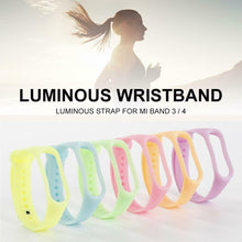 Load image into Gallery viewer, Luminous Glowing Silicone Wrist Strap For Smart Watch Bands Replacement Bracelet Soft Silicone Watch Strap Glow-in-Night Safety And Children Anti-Scratch Protective Watch Bands
