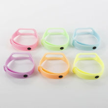 Load image into Gallery viewer, Luminous Glowing Silicone Wrist Strap For Smart Watch Bands Replacement Bracelet Soft Silicone Watch Strap Glow-in-Night Safety And Children Anti-Scratch Protective Watch Bands
