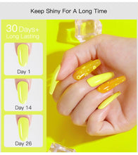 Load image into Gallery viewer, Luminous Nail Gel Polish Neon Hybrid Varnish Manicure Permanent UV Reflective Nail Polish Gel For Women and Ladies in Modern New Fashion Design
