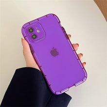 Load image into Gallery viewer, Luminous Shockproof Bumper Phone Case For iPhone 11 14 Pro Max 12 11 13 Pro Max X XR XS Max Transparent Back Cover  Full Bumper Case Strong Classic Phone Case
