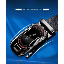 Load image into Gallery viewer, Luxury Automatic Black Genuine Leather Business Belt For Men New Fashion High Quality Black Belts
