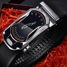 Load image into Gallery viewer, Luxury Automatic Black Genuine Leather Business Belt For Men New Fashion High Quality Black Belts
