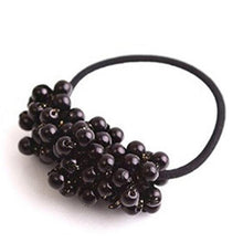 Load image into Gallery viewer, Luxury Big Elegant White Pearl Hair Ties Beads Girls Scrunchies Rubber Bands Ponytail Holders Hair Accessories Elastic Hair Band Ponytail Holder Accessories for Women
