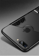 Load image into Gallery viewer, Luxury Black Cool Armor Case For iPhone 8 7 6 6S Plus 5 5s Shockproof Case For iPhone X XS MAX XR Stand Cover Case  Heavy Duty Shockproof Armor Dual Layer Protection Back Case Cover

