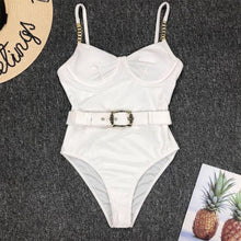 Load image into Gallery viewer, Luxury Black Female Swimsuit Vintage One Piece Ruffled Push Up Tummy Control Swimwear Halter One Piece Slimming Retro Swimsuit Women's Plus Size Push Up Bathing Suit Solid Red Swimwear Women Padded Bathing Suits
