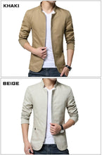 Load image into Gallery viewer, Luxury Black Mens Jacket Fashion Jacket Men Slim Fit Business Casual Male Jackets Warm Outdoor Men's Lightweight Cotton Jacket Elegant Slim Men Solid Color Clothing
