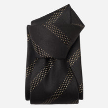 Load image into Gallery viewer, Milano - Silk Jacquard Tie - Black and Gold
