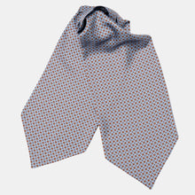 Load image into Gallery viewer, Navona - Silk Ascot Cravat Tie - Azure
