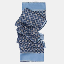 Load image into Gallery viewer, Appia - Reversible Silk Scarf - Blue
