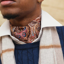 Load image into Gallery viewer, Bugatti - Silk Ascot Cravat Tie - Mahogany

