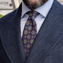 Load image into Gallery viewer, La Vigna - Printed Wool &amp; Silk Tie - Burgundy
