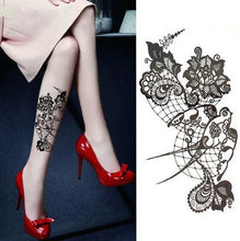 Load image into Gallery viewer, Luxury Colorful And Black Womens Tattoo Temporary Flower Waterproof Elegant Modern Tattoo For Shoulder
