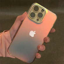 Load image into Gallery viewer, Luxury Colorful Phone Case for iPhone 14 13 Pro Max 12 11 XS X XR 7 Plus 12 13 Mini Shockproof Clear Protective Case Shock-Absorbing Bright Cover Shiny Finish Back Cover
