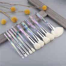 Load image into Gallery viewer, Luxury Cosmic Color New Luxury Crystal Makeup Brushes Powder Foundation Eyeshadow Eyebrow Cosmetics for Face Fan Make Up Brush Set
