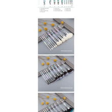 Load image into Gallery viewer, Luxury Cosmic Color New Luxury Crystal Makeup Brushes Powder Foundation Eyeshadow Eyebrow Cosmetics for Face Fan Make Up Brush Set
