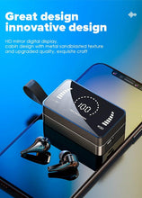 Load image into Gallery viewer, Luxury Earphone Bluetooth Compatible Headphones With Mic 3500mAh Mirror Charging Box Wireless Headphones Noise Cancelling HiFi Earbud Gaming Headsets Bluetooth MP3 Music Playes Sports Wireless Waterproof Touch Control Headphones
