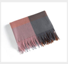 Load image into Gallery viewer, Luxury Fashion Autumn Winter Soft Warm Scarf Plaid Colorful Hijabs Cashmere Scarves Warm Soft Bandana Women's Lightweight Scarves Elegant Echarpe  Escharpe Soft Wool Elegant Tassel For Women
