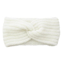 Load image into Gallery viewer, Luxury Fashion Winter Soft Solid Color Elastic Elegant Wide Knitting Cross Lightweight Headband Yoga Turban Bandage Bandanas Hair Bands For Women
