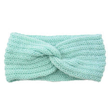 Load image into Gallery viewer, Luxury Fashion Winter Soft Solid Color Elastic Elegant Wide Knitting Cross Lightweight Headband Yoga Turban Bandage Bandanas Hair Bands For Women
