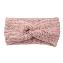 Load image into Gallery viewer, Luxury Fashion Winter Soft Solid Color Elastic Elegant Wide Knitting Cross Lightweight Headband Yoga Turban Bandage Bandanas Hair Bands For Women

