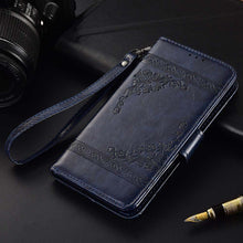 Load image into Gallery viewer, Luxury Flip wallet Leather Case For iphone 11 13 12 Pro 12Mini Card Holder Phone Cover Premium Leather iPhone 11 Pro Case Kickstand Card Holder Flip Leather Wallet Phone Case
