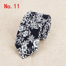 Load image into Gallery viewer, Luxury Flower Handmade Cotton Ties For Men Classic Colorful Printed Floral Designs Necktie For Wedding
