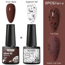 Load image into Gallery viewer, Luxury Gel Nail Polish Permanent Glossy Matte Egg Effect Elegant Stylish Eggshell Design For Women And Lady Nail Gel
