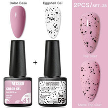 Load image into Gallery viewer, Luxury Gel Nail Polish Permanent Glossy Matte Egg Effect Elegant Stylish Eggshell Design For Women And Lady Nail Gel
