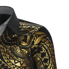 Load image into Gallery viewer, Luxury Gold Black Shirt Men New Slim Fit Long Sleeve
