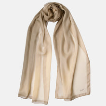 Load image into Gallery viewer, Sophia - Silk Scarf Shawl - Soft Gold/Antique Bronze
