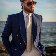 Load image into Gallery viewer, Montecarlo - Silk Jacquard Tie - Champagne
