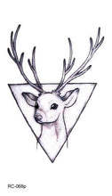 Load image into Gallery viewer, Luxury Head Deer Waterproof Temporary Stickers Tattoo Modern Colorful Tatoo For Women Men
