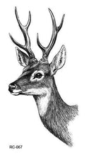 Load image into Gallery viewer, Luxury Head Deer Waterproof Temporary Stickers Tattoo Modern Colorful Tatoo For Women Men
