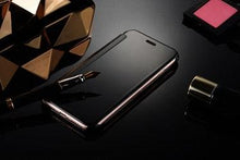 Load image into Gallery viewer, Luxury iphone Flip Case iphone 11 12 13 14 Cover Clear View Windows Mirror Magnetized Simple Closure Unique Flip Phone Stylish Case For iPhone
