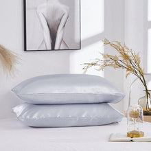 Load image into Gallery viewer, Luxury Ladies Satin Pillowcase Satin Silk Ultra Soft Standard Pillowcase Silk Satin Pillow Cases For Hair and Skin Soft King Queen Elegant Standard Bedding Pillowcase Cushion Cover Home Decor
