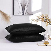 Load image into Gallery viewer, Luxury Ladies Satin Pillowcase Satin Silk Ultra Soft Standard Pillowcase Silk Satin Pillow Cases For Hair and Skin Soft King Queen Elegant Standard Bedding Pillowcase Cushion Cover Home Decor

