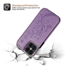 Load image into Gallery viewer, Luxury Leather Case For iPhone 14 12 13 Pro Comfortable Soft Wallet Card Slots Phone Flip Cover Wallet Case with Card Holder for iPhone
