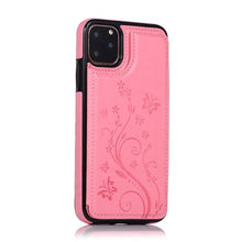 Load image into Gallery viewer, Luxury Leather Case For iPhone 14 12 13 Pro Comfortable Soft Wallet Card Slots Phone Flip Cover Wallet Case with Card Holder for iPhone
