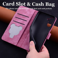 Load image into Gallery viewer, Luxury Leather Flip Phone Case For iPhone 14 13 Pro Max 11 12 Mini XR X XS Max Magnetic Wallet Bracket Cover PU Leather Stylish Case with Credit Card Holder Flip Drop Protection Shockproof Phone Cover
