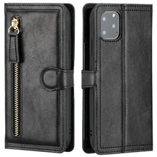 Load image into Gallery viewer, Luxury Leather Flip Wallet Case For iPhone 14 13 12 11 Pro MAX  X XS XR Card Holder Stand Cover Retro Brown Card Holder Slots Pocket Case PU Leather Magnetic Closure Kickstand Shockproof Flip Case

