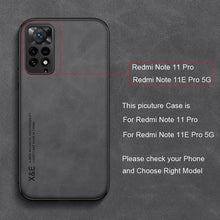 Load image into Gallery viewer, Luxury Leather Magnetic Case For Xiaomi Redmi Note 11 10 9 11E Pro 11S 10S 12 12X 10C POCO X3 NFC Pro F3 Covers With Metal Plate  Leather Premium Back Cover Mobile Phone Case Flexible Protective Ultra Thin Scratchproof Phone Cover
